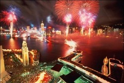 Симфония огней - лазерное шоу, г. Гонконг, Китай